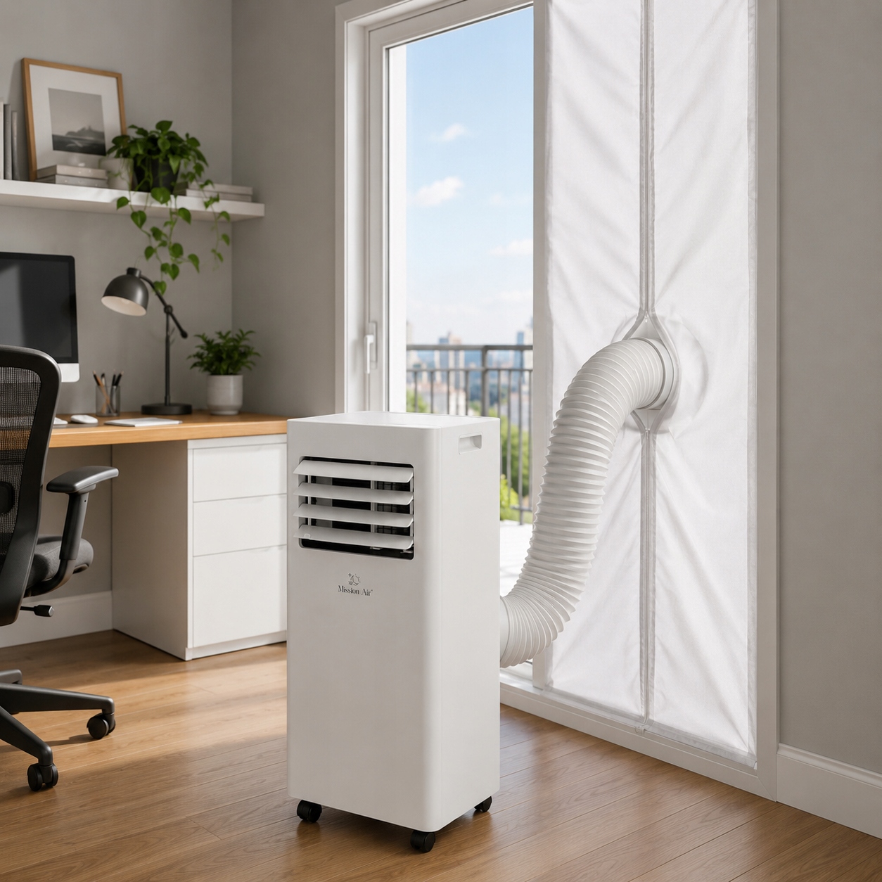 KLIMATYZATOR PRZENOŚNY 3w1 Mission Air 2,1kW +osuszacz 20l/24h TIMER WiFi Funkcje chłodzenie osuszanie wentylacja