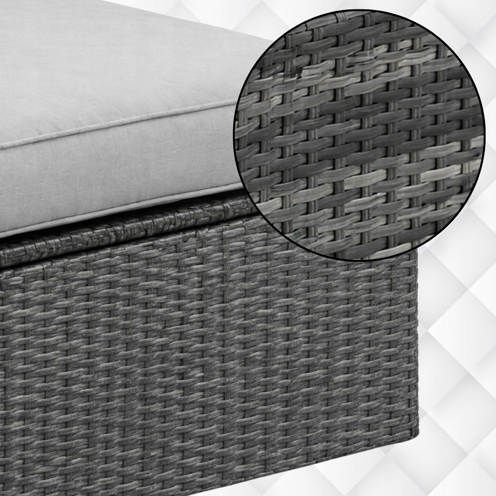 DUŻY Zestaw Mebli OGRODOWYCH Acero 2xFotel Sofa Stolik/Pufa TECHNORATTAN Liczba elementów w zestawie 4