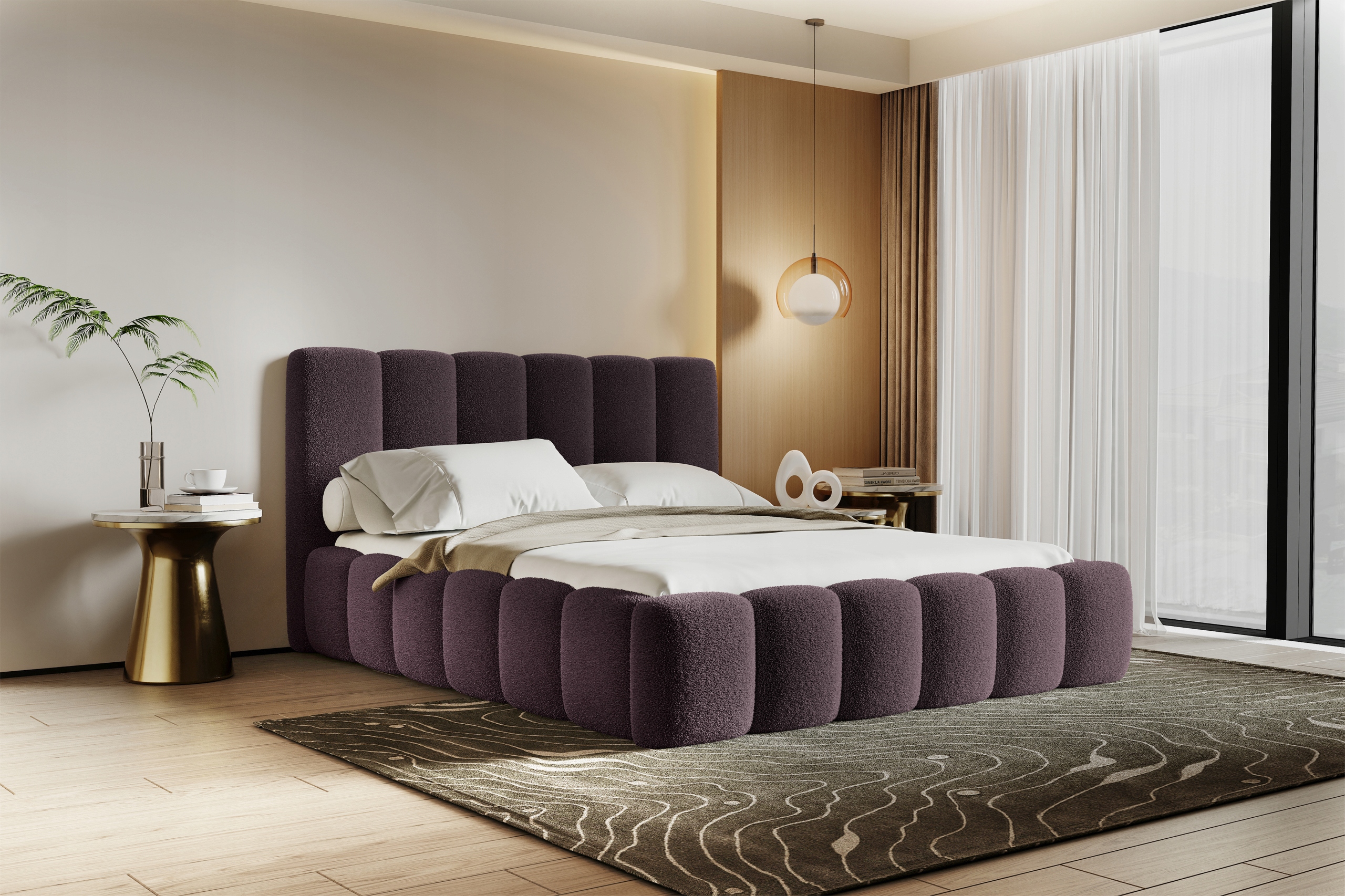 ŁÓŻKO TAPICEROWANE CAPRI 160X200 POJEMNIK MATERAC BOUCLE Stan opakowania oryginalne