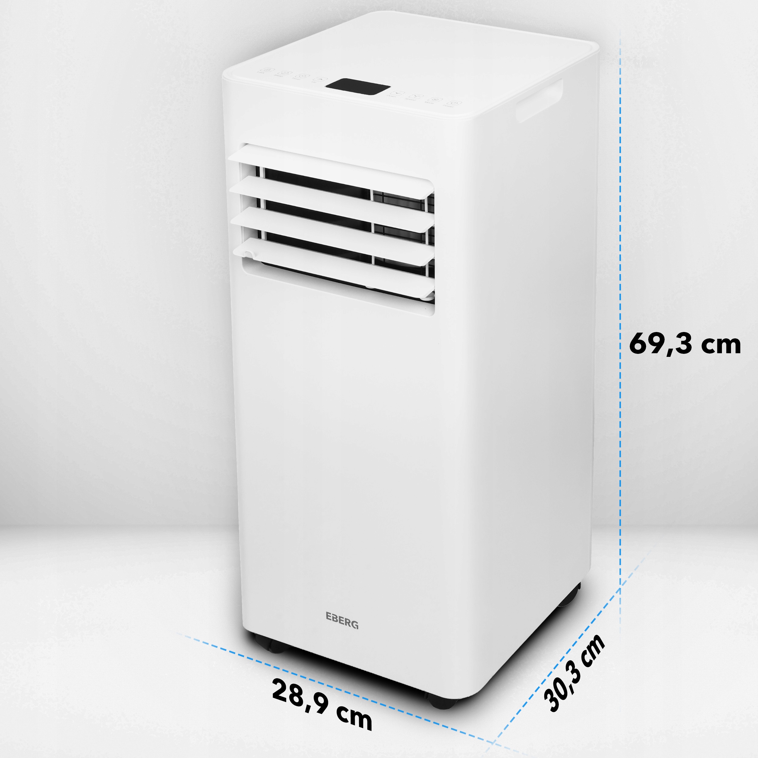 Klimatyzator przenośny EBERG SKY 2,6kW cichy WiFi osuszacz 24l + ClimaLock Przepływ powietrza 340 m³/h