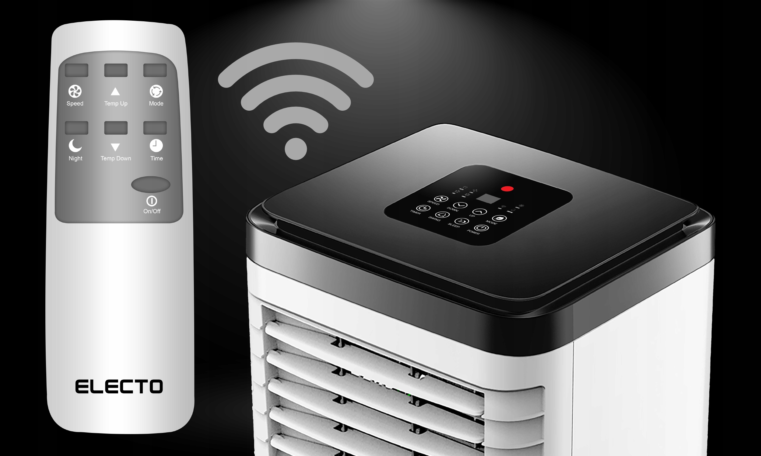 2X KLIMATYZATOR PRZENOŚNY 2,6kW CICHY MAŁY WiFi OSUSZACZ 24l/24H KLIMATYZAC Funkcje chłodzenie osuszanie wentylacja