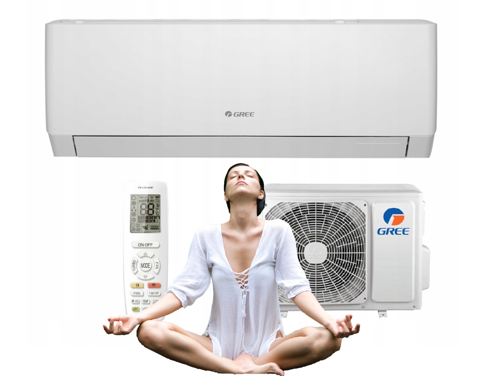 Klimatyzator Gree PULAR GWH09AGAXB 2,5kW MATOWY / POŁYSK komplet