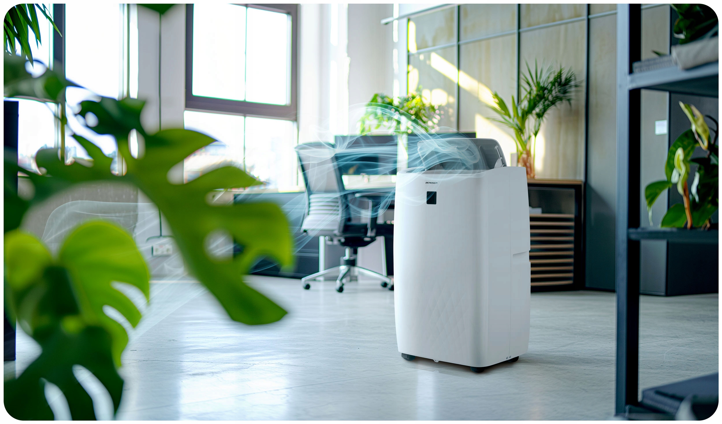 Klimatyzator przenośny Cichy z Funkcją grzania 4kW OSUSZACZ 34l/24h WiFi Klasa energetyczna- chłodzenie A