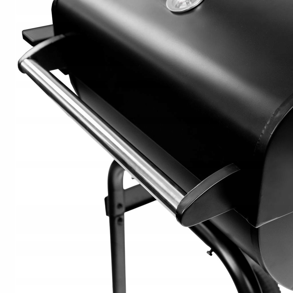 Grill Ogrodowy Węglowy z Pokrywą i KOMINEM BECZKOWY 2 CHROMOWANE RUSZTY Typ przenośny