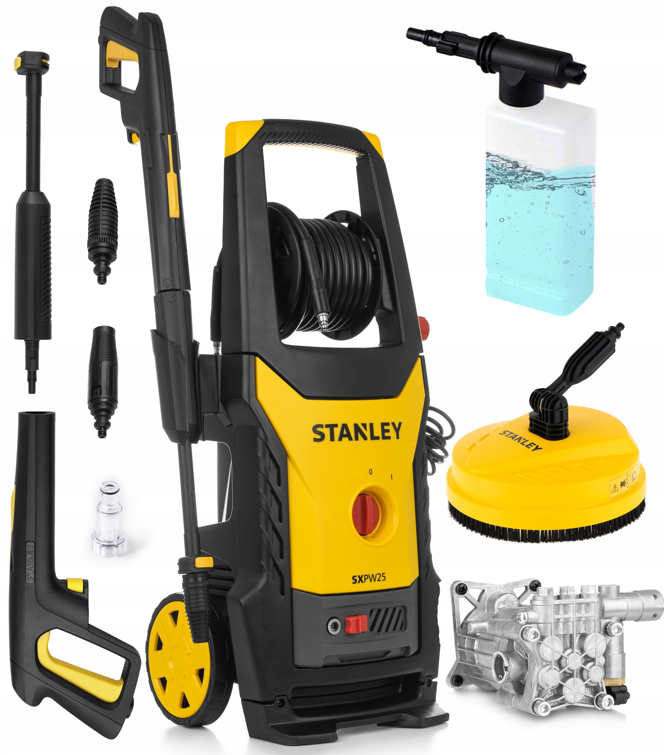MYJKA CIŚNIENIOWA STANLEY 2500W 285ewBAR NA DYSZY ALU POMPA ATIO