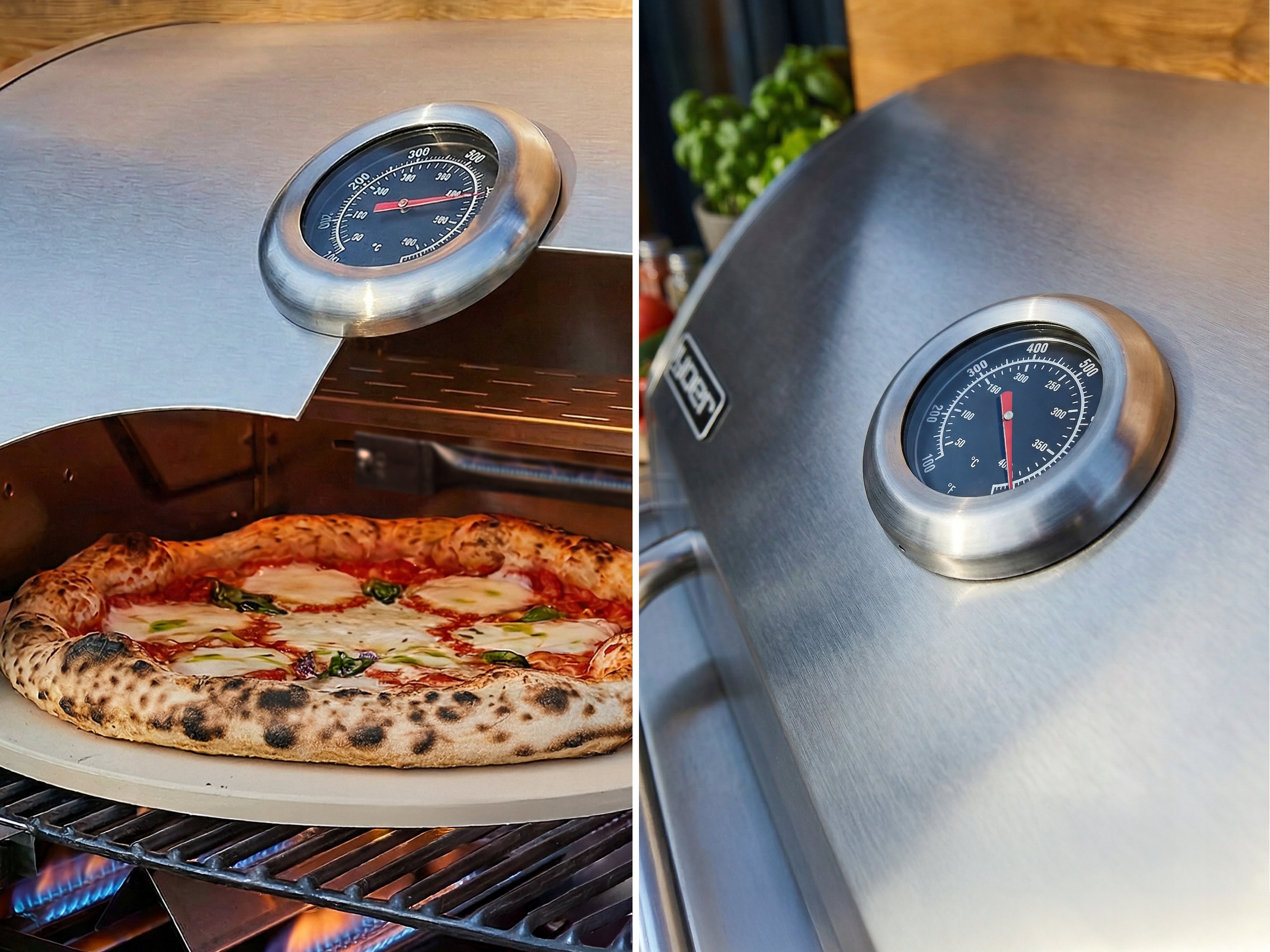 Grill gazowy Ogrodowy ŻELIWNY nierdzewny 4+2 Yoer 21,15 kW +szafka na butlę Liczba palników 6